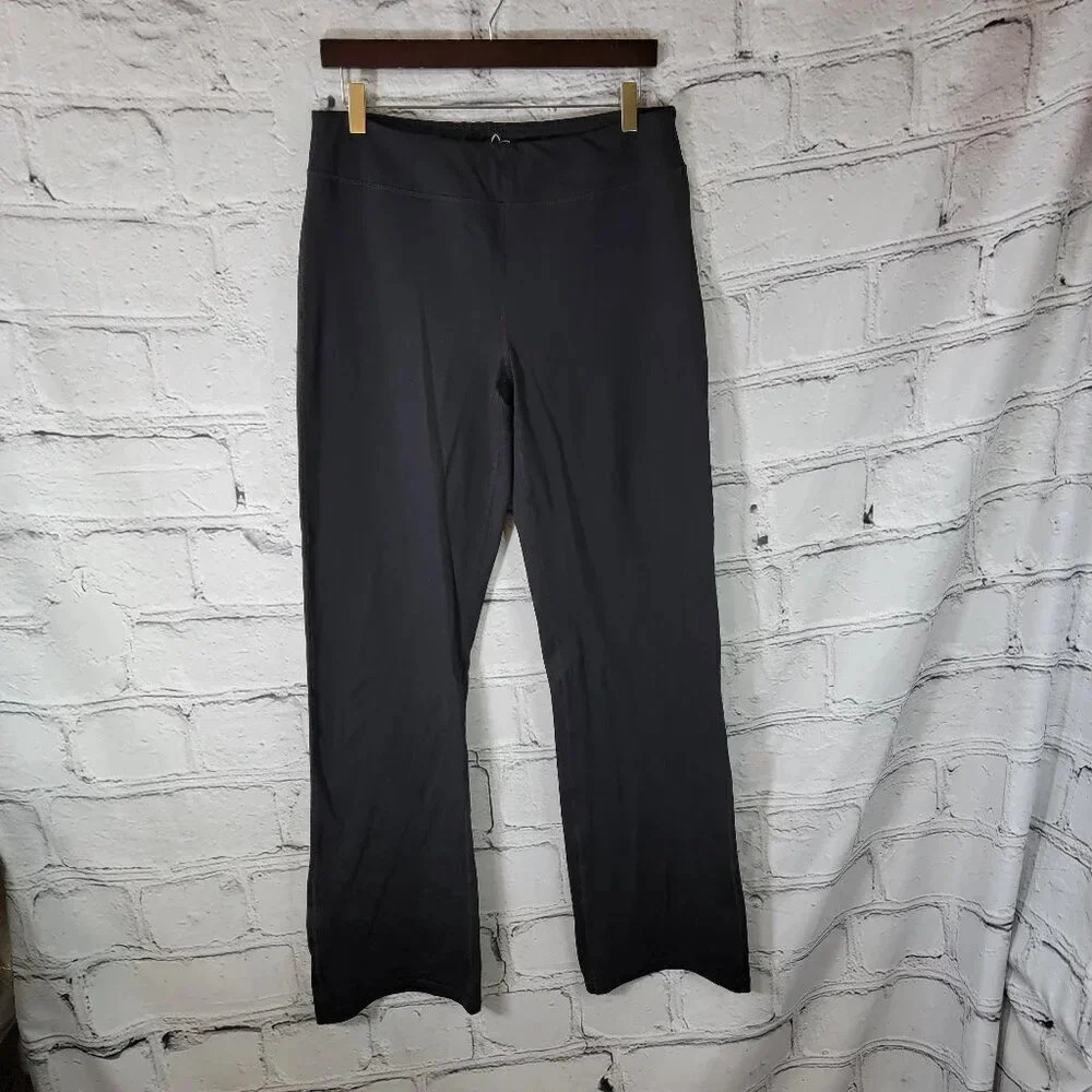 Yogipace Womens XL Long Black Bootcut Yoga Pant Office Wear Pockets‎ Athleisure